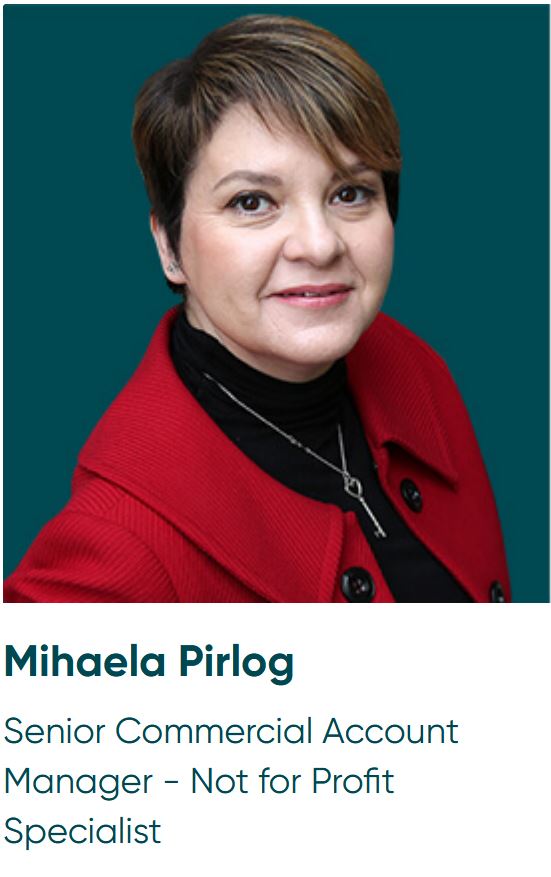Mihaela Pirlog, Senior Commercial Account Manager - Not for Profit Specialist