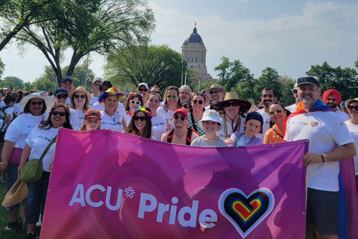 The ACU team at the Winnipeg Pride Parade