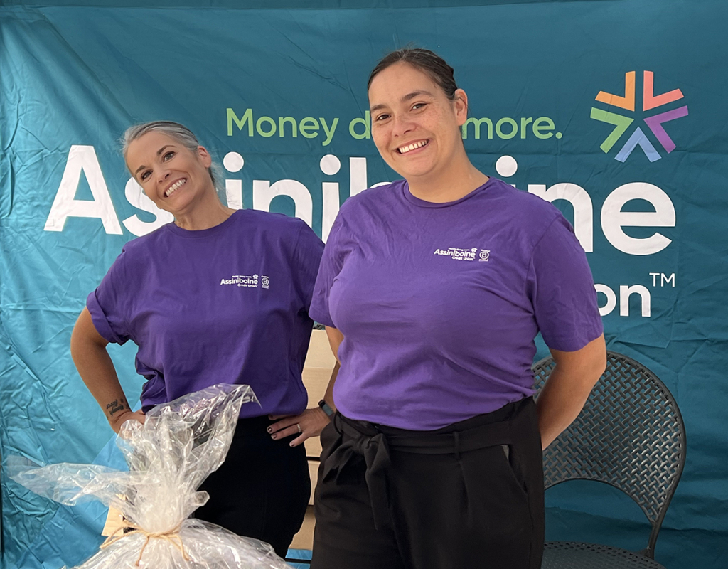 ACU employees volunteering at United Way Winnipeg's Walk this Way event.